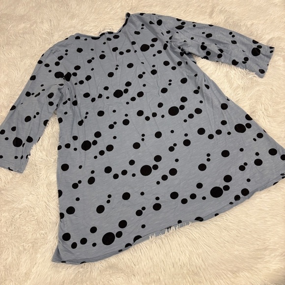 Prairie Cotton USA-Made Polka Dots All Cotton Tunic ~ Size Large - Picture 8 of 10